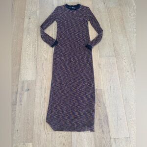 ASOS Multicolor Long Sleeve Knit Dress